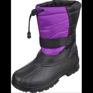 NEW Skadoo Snow Boots Little Kids size 5 Toddler Unisex Purple Black